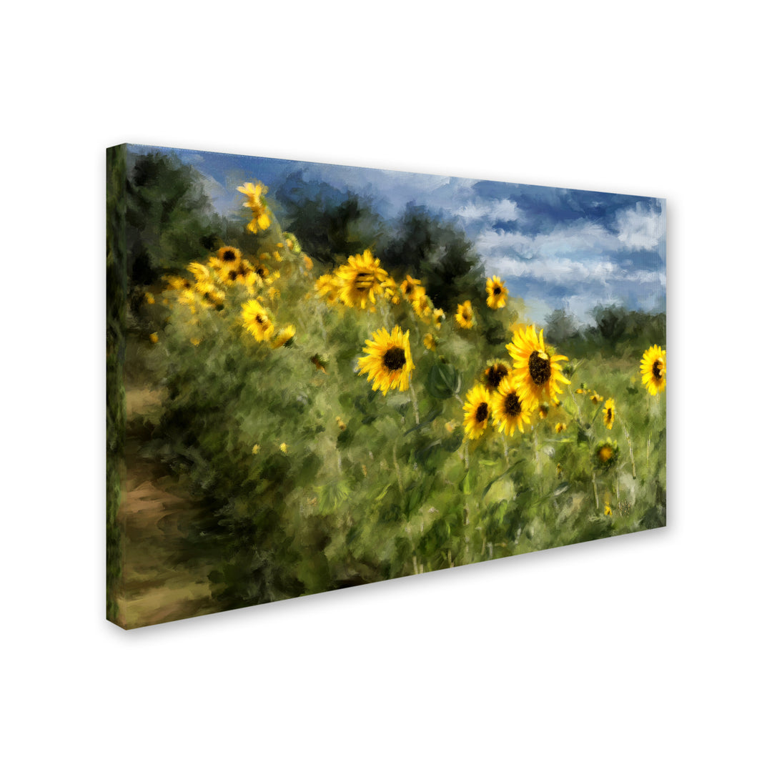 Lois Bryan Sunflowers Bowing and Waving Canvas Art 16 x 24 Image 2