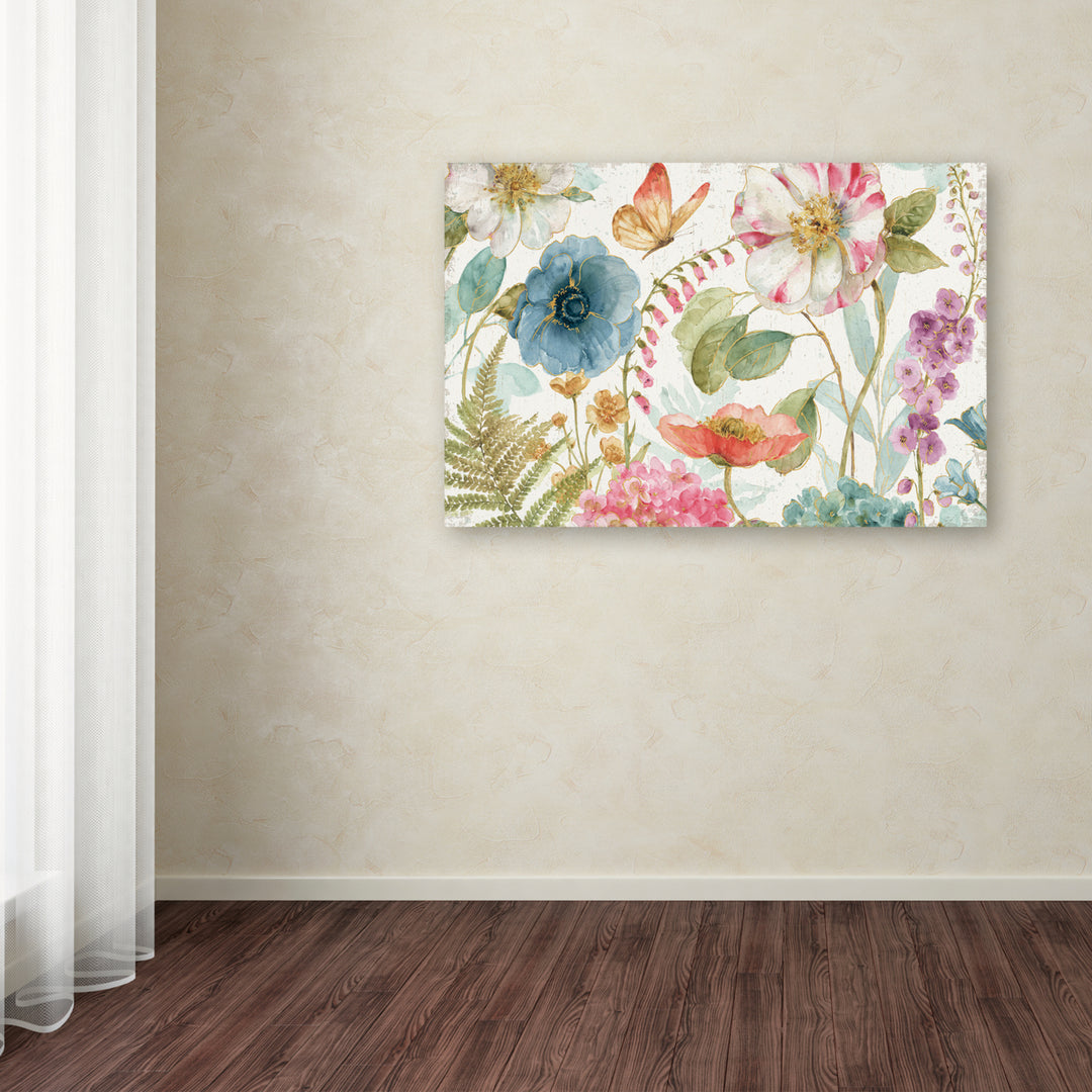 Lisa Audit Rainbow Seeds Flowers I on Wood Canvas Art 16 x 24 Image 3