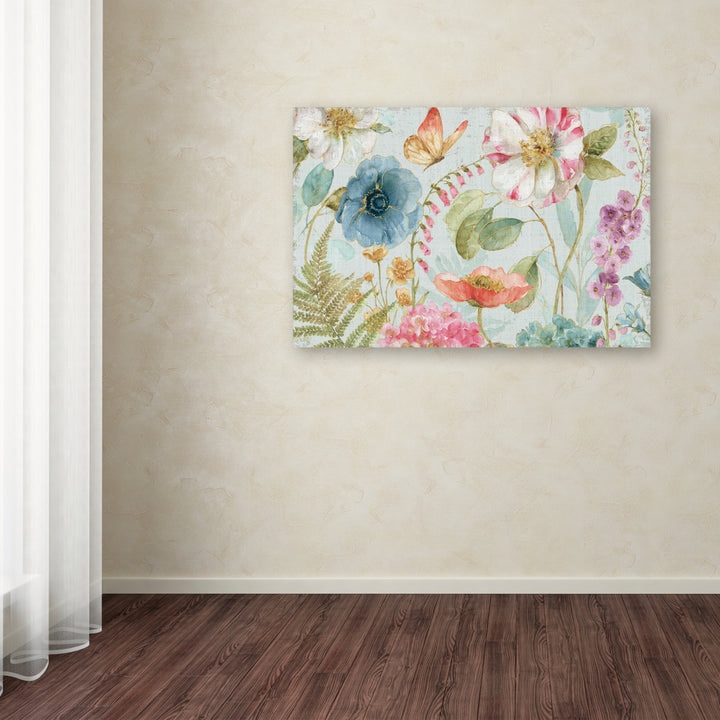 Lisa Audit Rainbow Seeds Flowers I Gray Canvas Art 16 x 24 Image 3