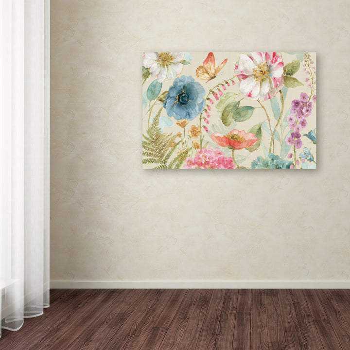 Lisa Audit Rainbow Seeds Flowers I Linen Canvas Art 16 x 24 Image 3