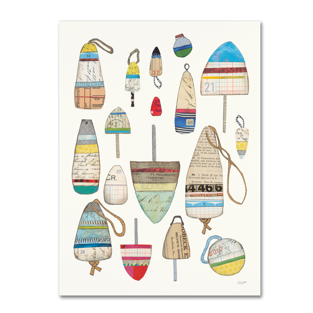 Courtney Prahl Lobster Buoys Canvas Art 35x47 Giclee Ready to Hang Ohio Made Image 1