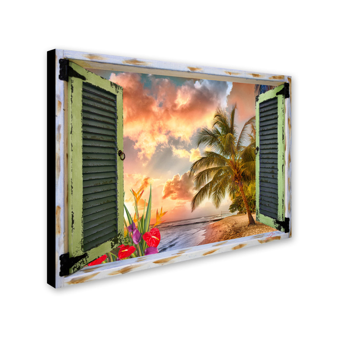 Leo Kelly Tropical Window to Paradise IV Canvas Art Image 2
