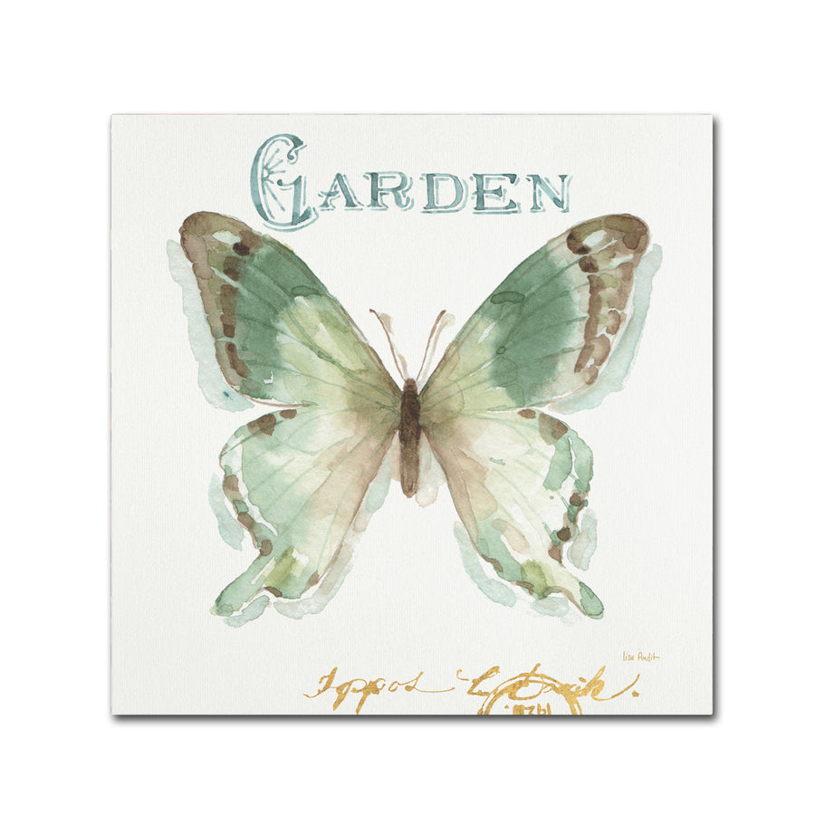 Lisa Audit My Greenhouse Butterflies III Large Canvas Art 35 x 35 Image 1