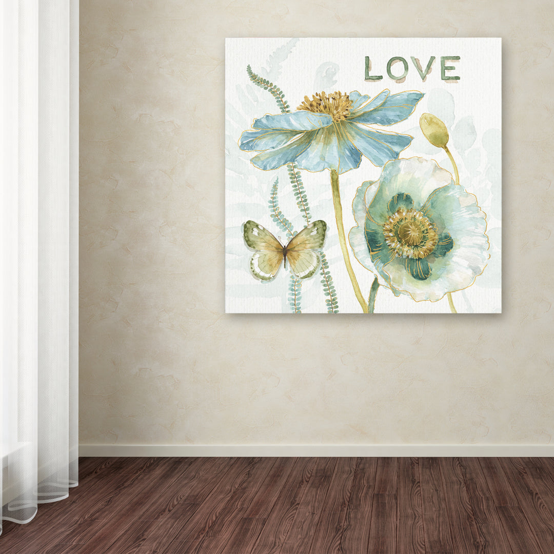 Lisa Audit My Greenhouse Flowers Love Large Canvas Art 35 x 35 Image 3