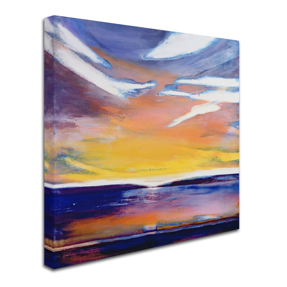 Lou Gibbs Evening seascape Large Canvas Art 35 x 35 Image 2