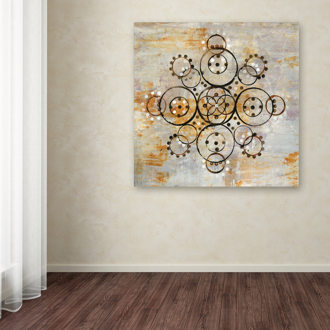 Melissa Averinos Saffron Mandala I Crop Large Canvas Art 35 x 35 Image 3