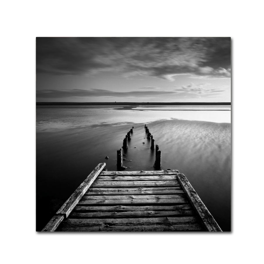 Rob Cherry Dorset Jetty II Large Canvas Art 35 x 35 Image 1