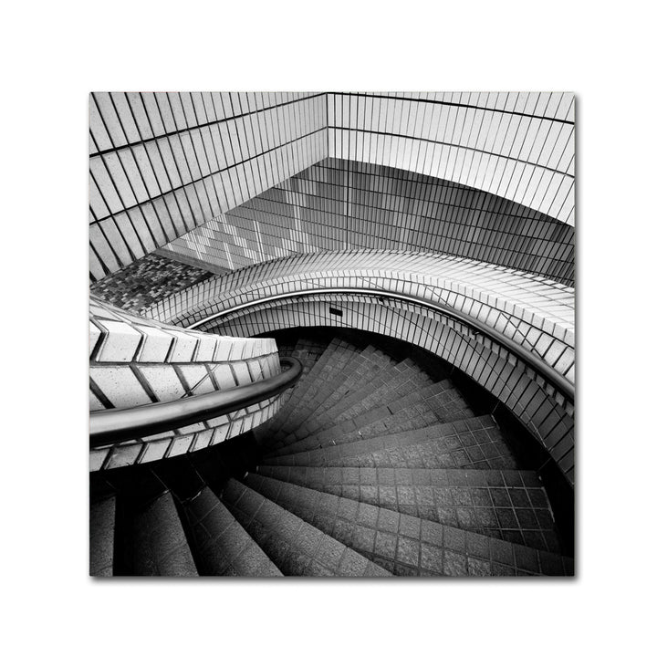 Rob Cherry Hong Kong Staircase Large Canvas Art 35 x 35 Image 1