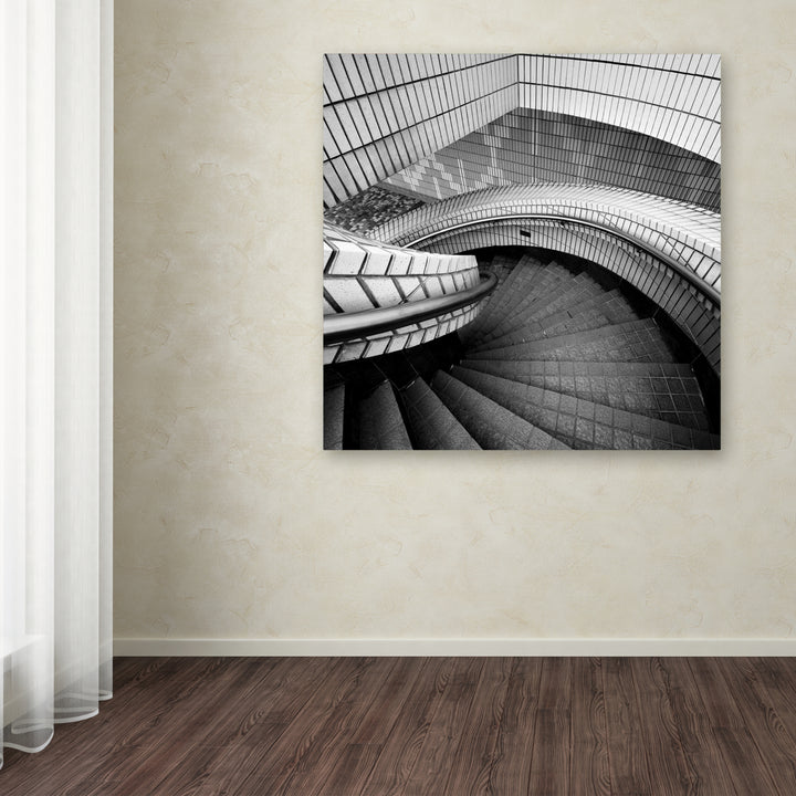 Rob Cherry Hong Kong Staircase Large Canvas Art 35 x 35 Image 3