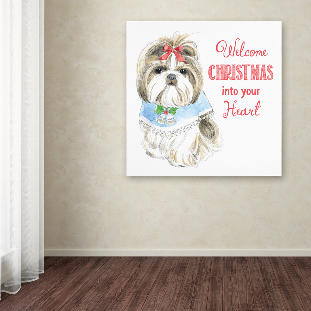 Beth Grove Glamour Pups Christmas II Canvas Art 24 x 24 Image 3
