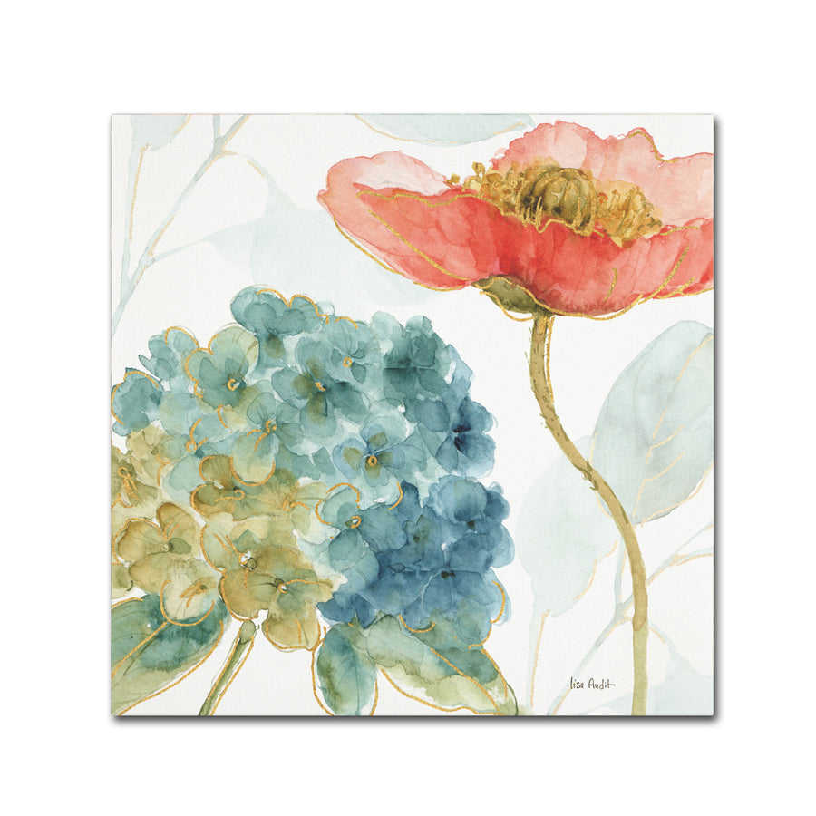 Lisa Audit Rainbow Seeds Flowers IV Canvas Art 24 x 24 Image 1