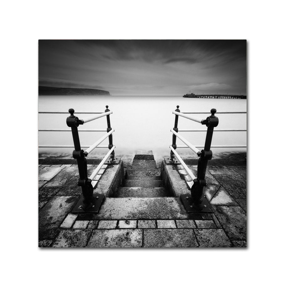 Rob Cherry Swanage Seafront Canvas Art 24 x 24 Image 1