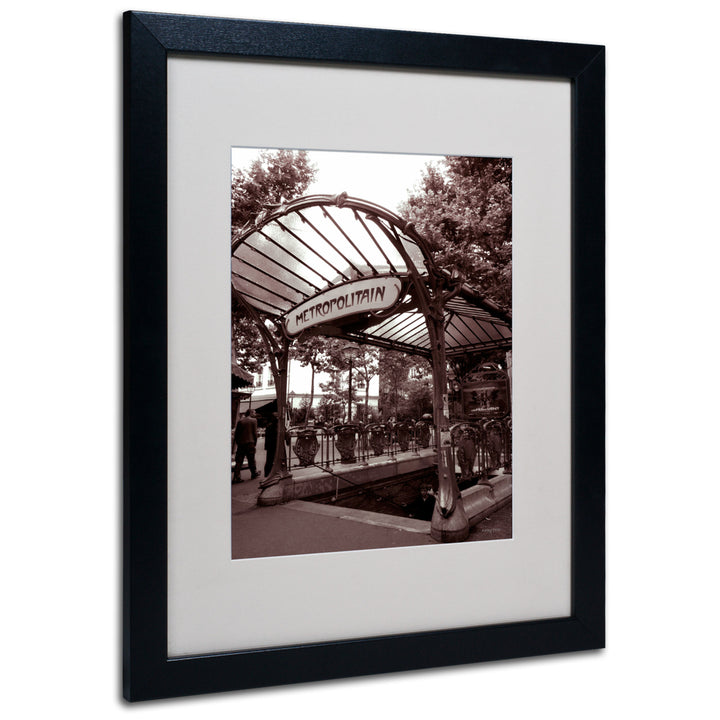 Kathy Yates Le Metro as Art 2 Black Wooden Framed Art 18 x 22 Inches Image 1