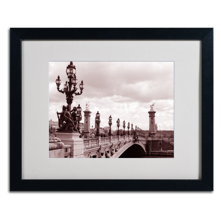 Kathy Yates Pont Alexandre III Bridge Black Wooden Framed Art 18 x 22 Inches Image 2