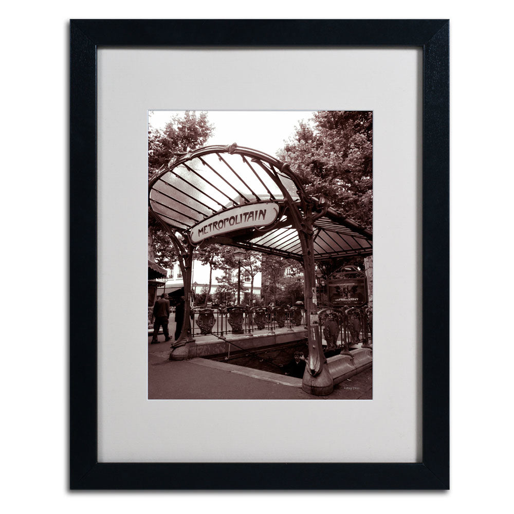 Kathy Yates Le Metro as Art 2 Black Wooden Framed Art 18 x 22 Inches Image 3