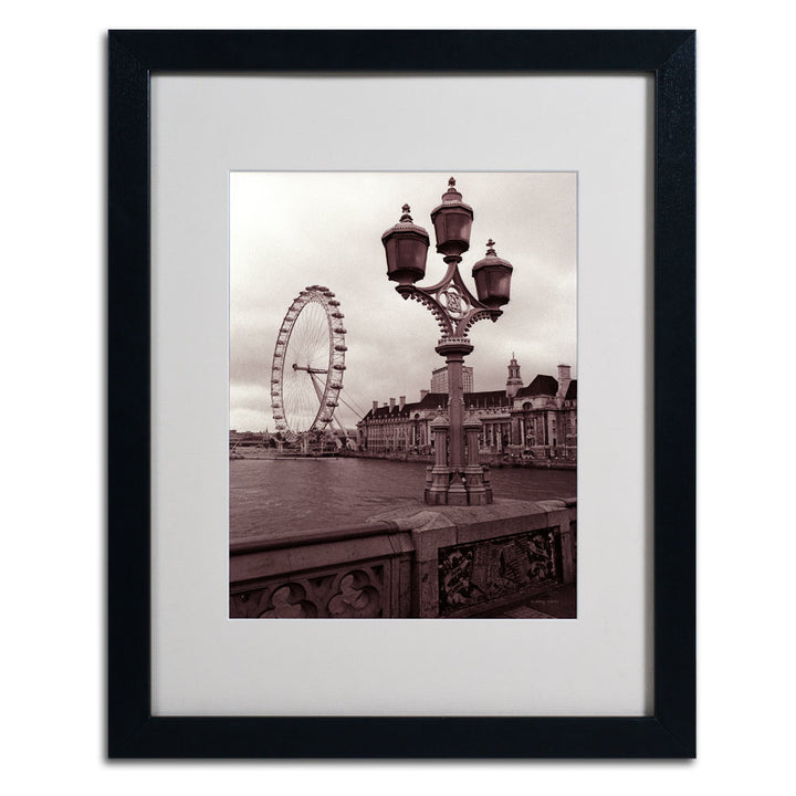 Kathy Yates London Eye 2 Black Wooden Framed Art 18 x 22 Inches Image 3