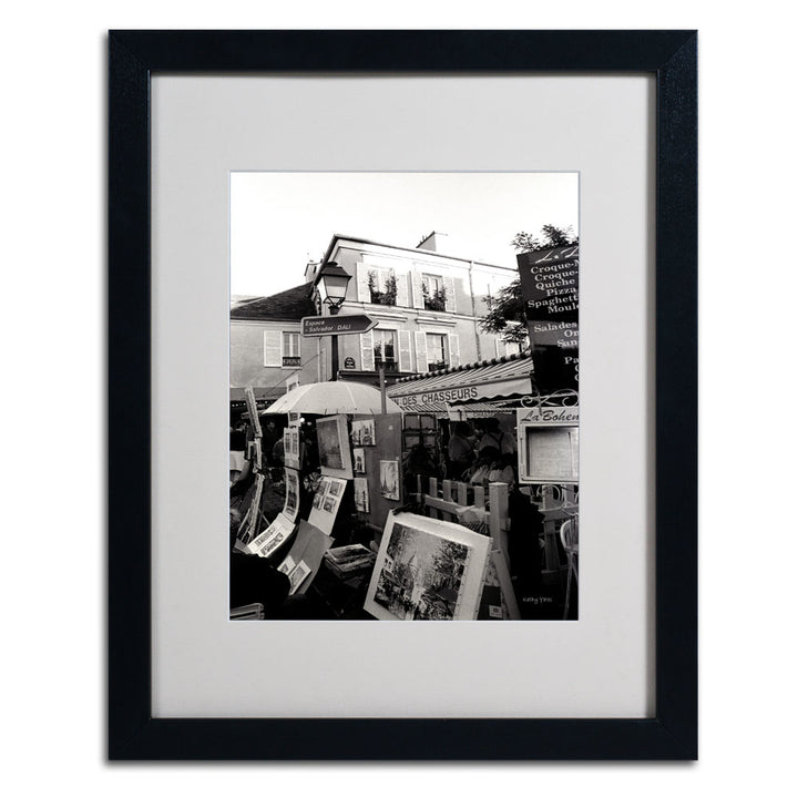 Kathy Yates Montmartre Black Wooden Framed Art 18 x 22 Inches Image 3