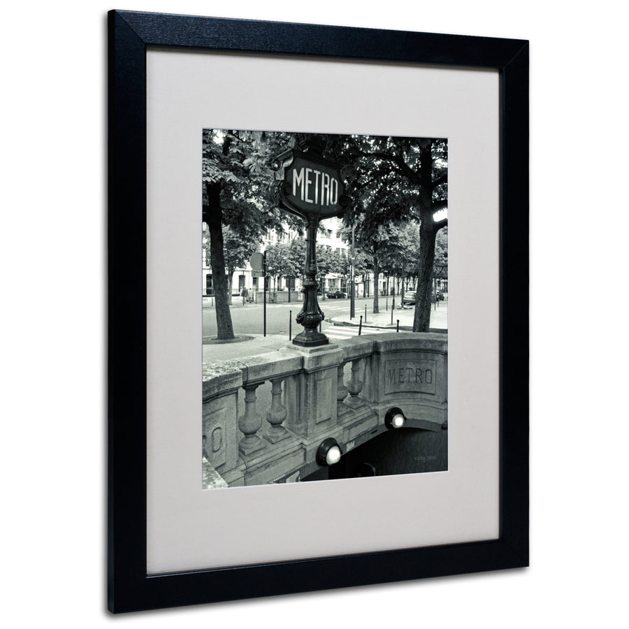 Kathy Yates Le Metro Black Wooden Framed Art 18 x 22 Inches Image 1