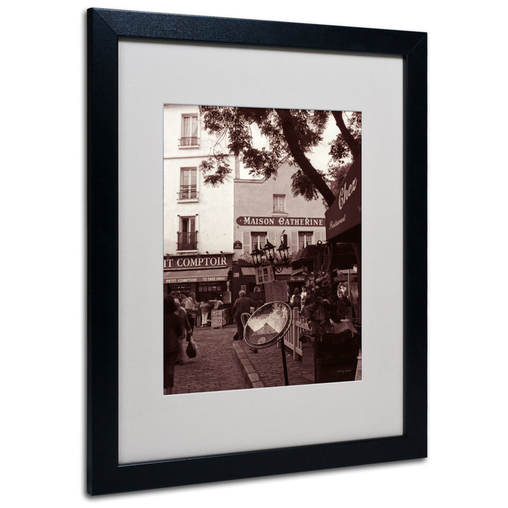 Kathy Yates Maison Catherine Montmartre Black Wooden Framed Art 18 x 22 Inches Image 1