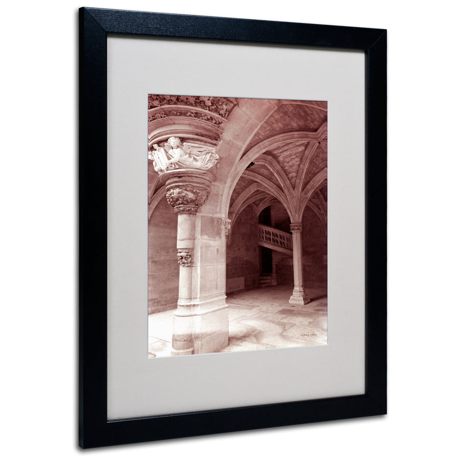 Kathy Yates Musee de Cluny Black Wooden Framed Art 18 x 22 Inches Image 1