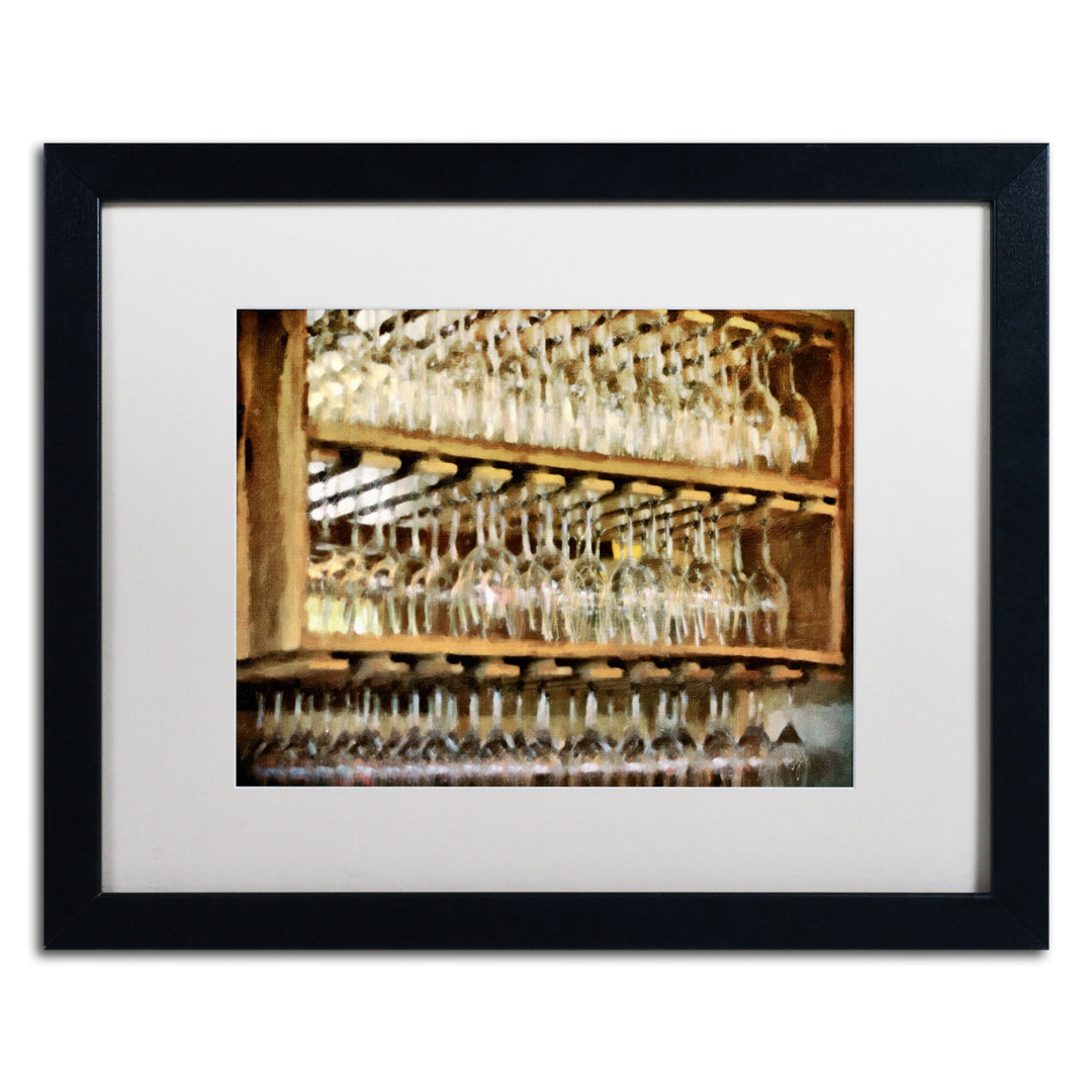 Lois Bryan Drinks on the House in Gold Tone Black Wooden Framed Art 18 x 22 Inches Image 1