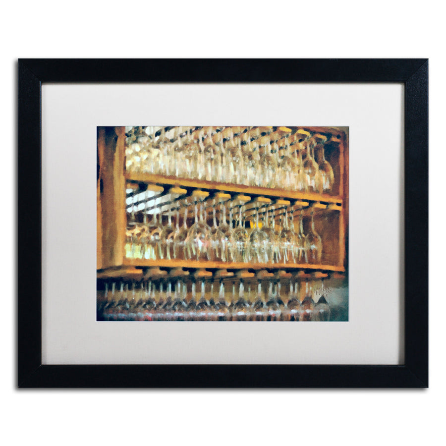 Lois Bryan Drinks on the House in Smoky Gold Black Wooden Framed Art 18 x 22 Inches Image 1