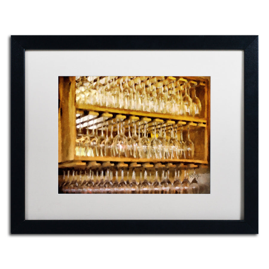 Lois Bryan Drinks on the House in Warmest Gold Black Wooden Framed Art 18 x 22 Inches Image 1