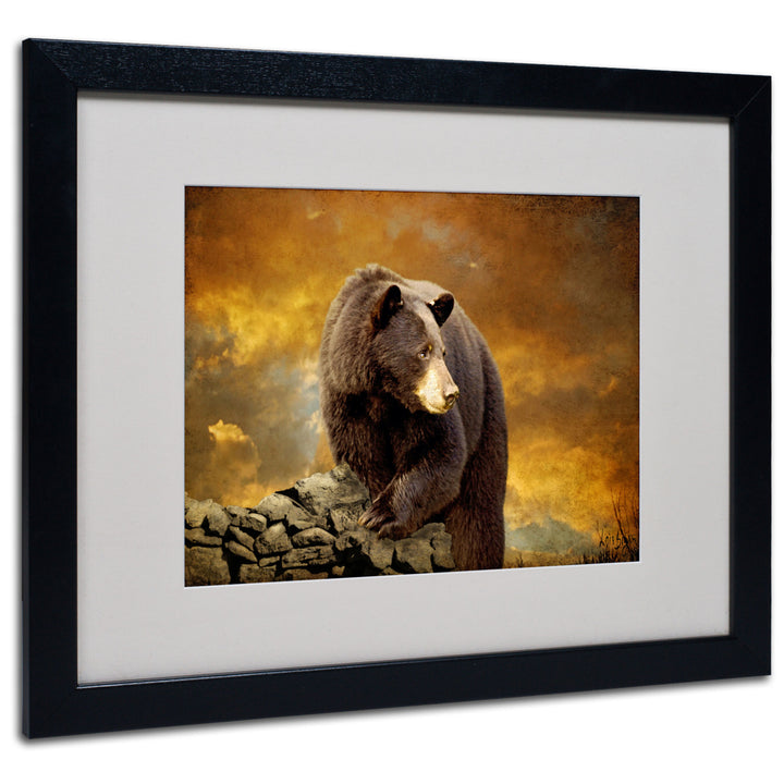 Lois Bryan Bear Went Over the Mountain Black Wooden Framed Art 18 x 22 Inches Image 1