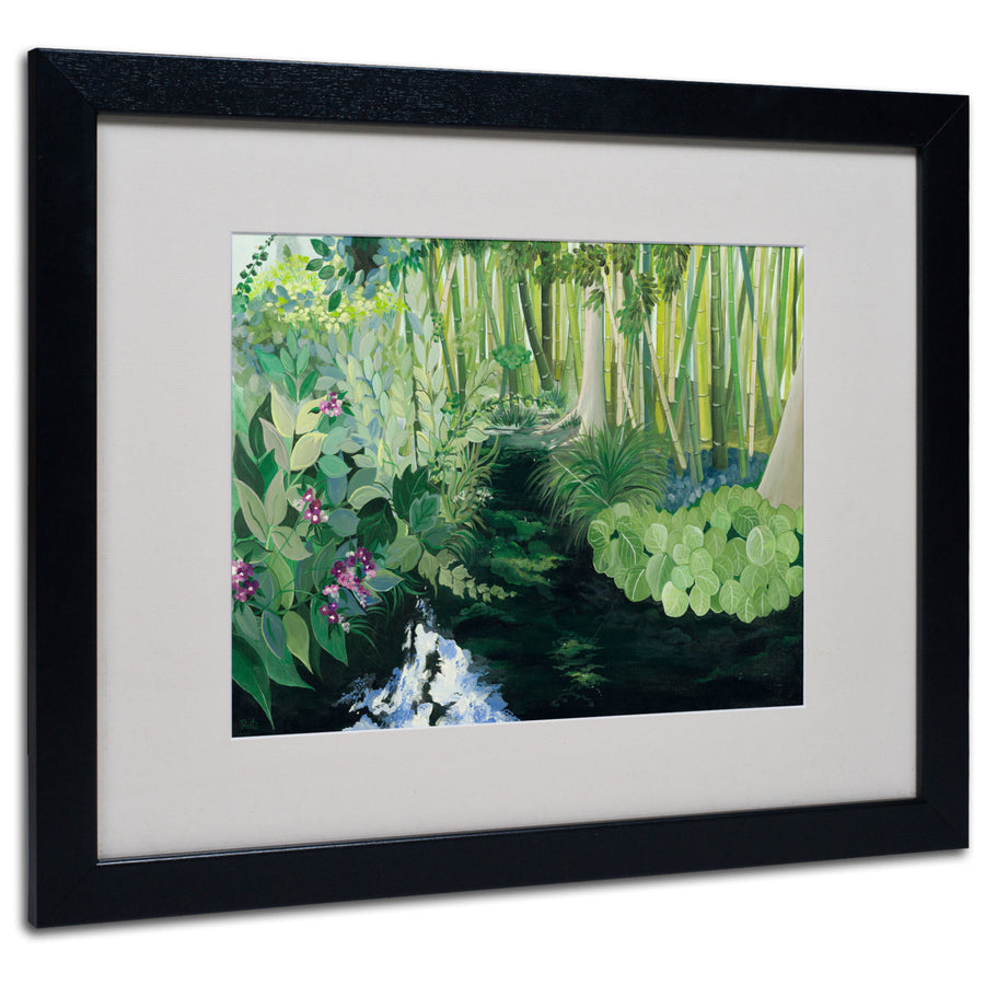 Bamboo Garden Black Wooden Framed Art 18 x 22 Inches Image 1