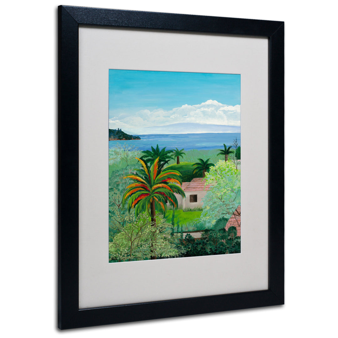 Costa Rican Beach Black Wooden Framed Art 18 x 22 Inches Image 1