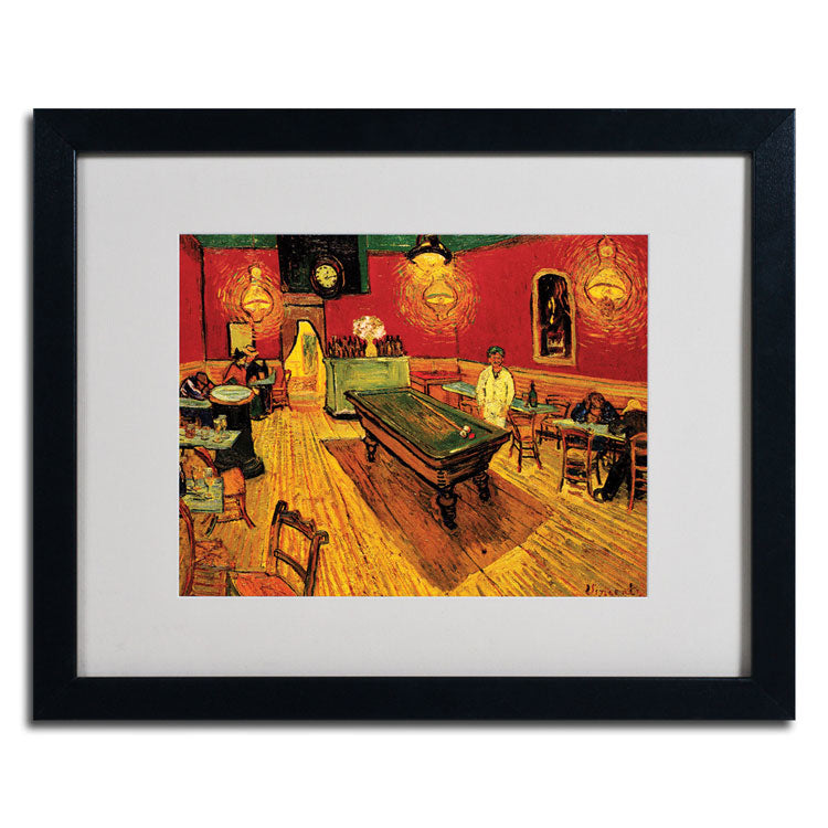 Vincent van Gogh Night Cafe Black Wooden Framed Art 18 x 22 Inches Image 2