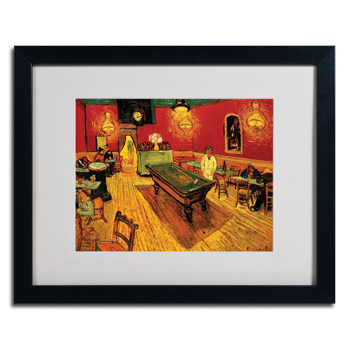 Vincent van Gogh Night Cafe Black Wooden Framed Art 18 x 22 Inches Image 3