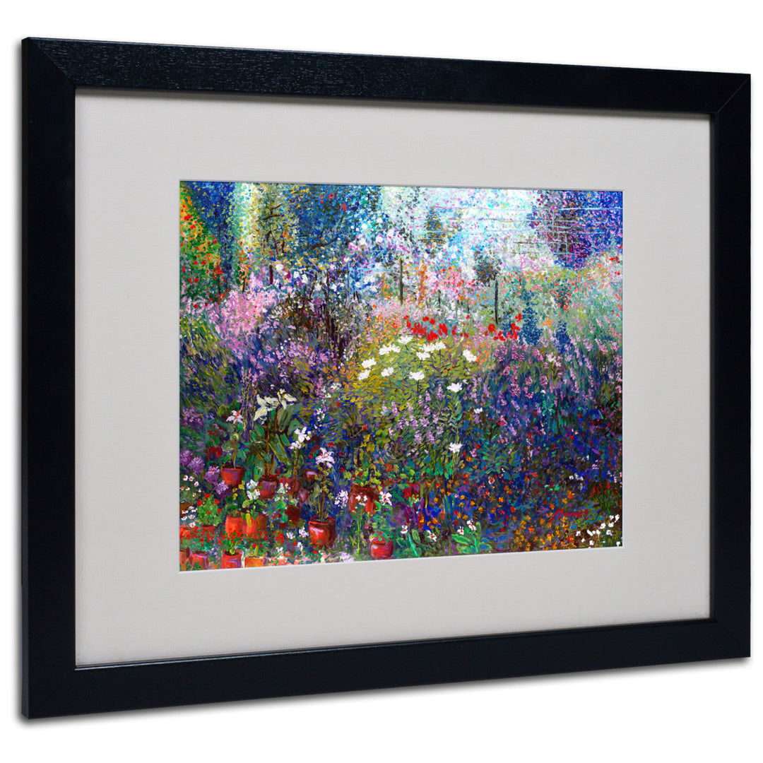 Manor Shadian Garden In Maui II Black Wooden Framed Art 18 x 22 Inches Image 1