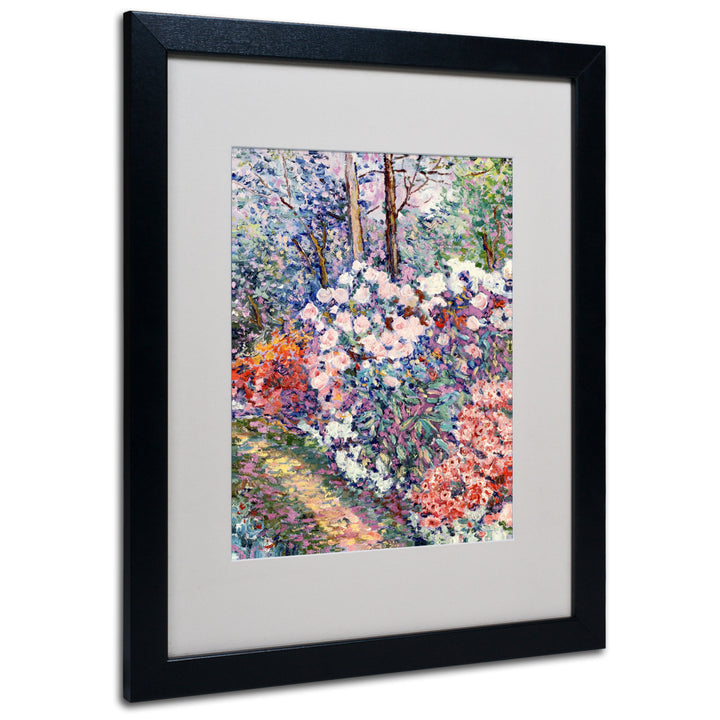 Manor Shadian Flowers In the Forest Black Wooden Framed Art 18 x 22 Inches Image 1