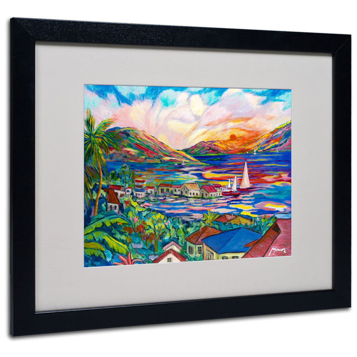 Manor Shadian Sunset Black Wooden Framed Art 18 x 22 Inches Image 1