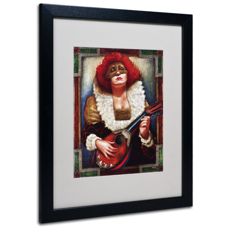 Edgar Barrios Lady of Laudes Black Wooden Framed Art 18 x 22 Inches Image 1