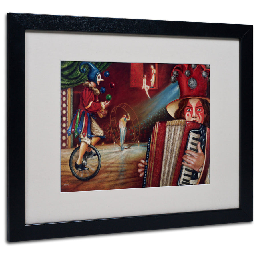 Edgar Barrios Spectator Black Wooden Framed Art 18 x 22 Inches Image 1