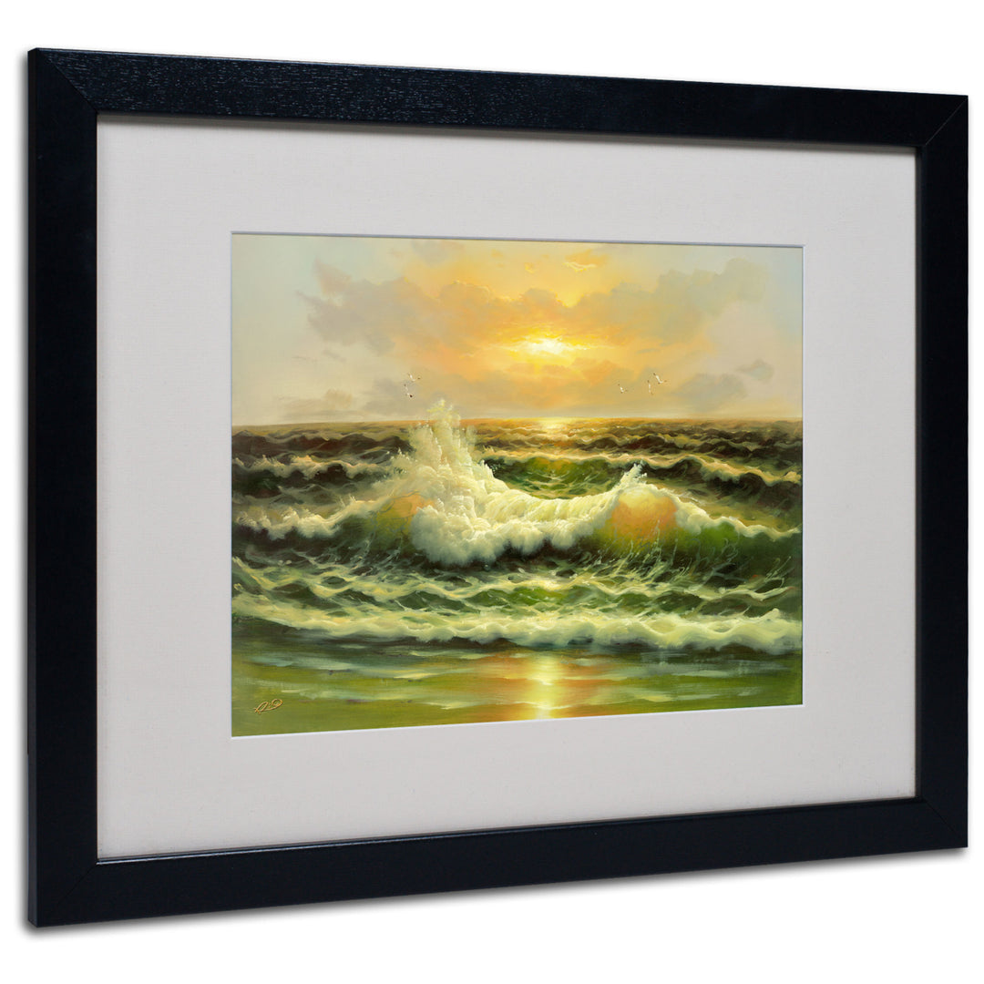 Rio Sunset Black Wooden Framed Art 18 x 22 Inches Image 1