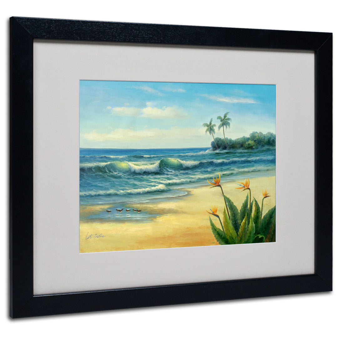 Victor Giton Paradise Black Wooden Framed Art 18 x 22 Inches Image 1