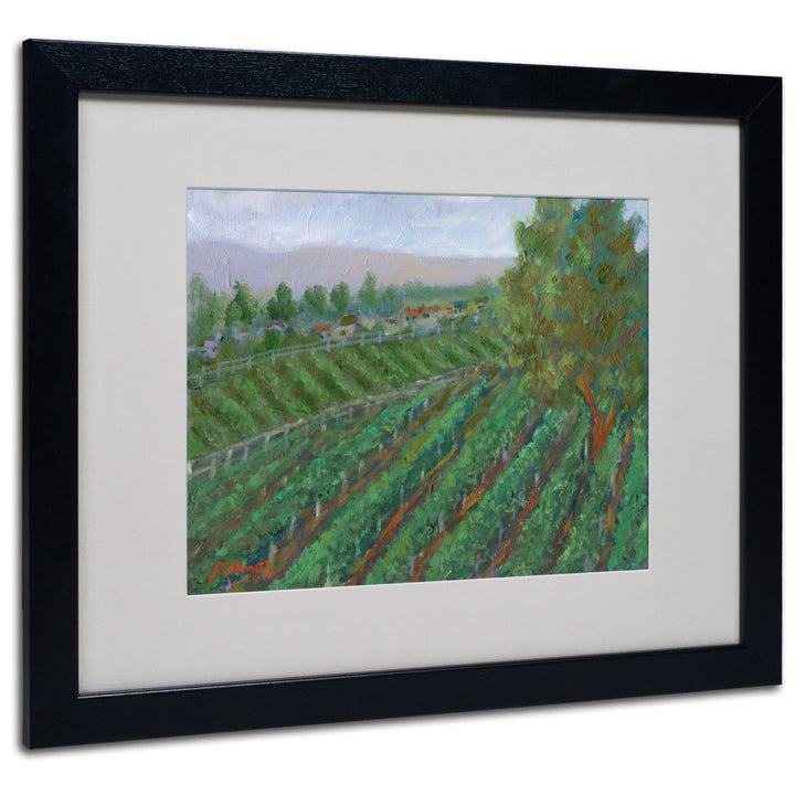 Manor Shadian Sonoma Valley Black Wooden Framed Art 18 x 22 Inches Image 1