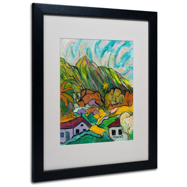 Manor Shadian Maui Peaks Black Wooden Framed Art 18 x 22 Inches Image 1