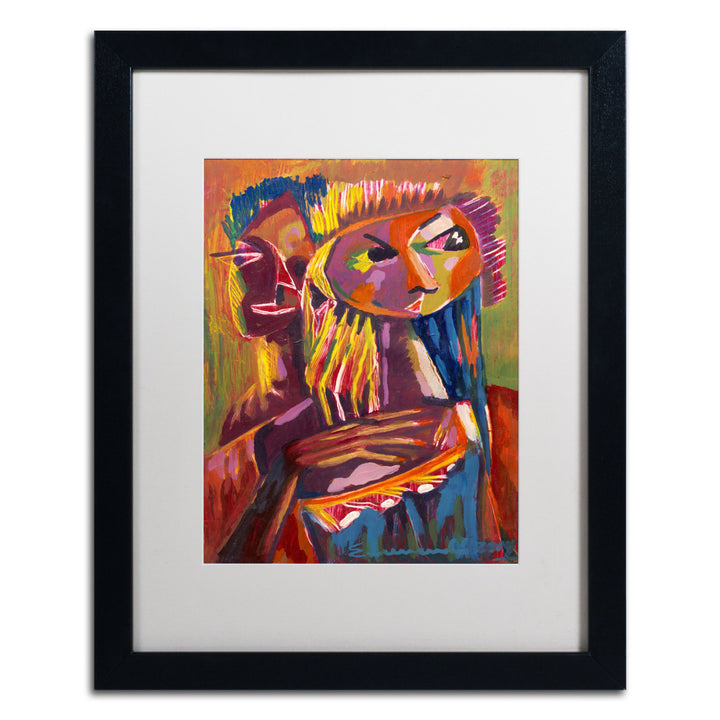 Echemerdia Havana Couple III Black Wooden Framed Art 18 x 22 Inches Image 1