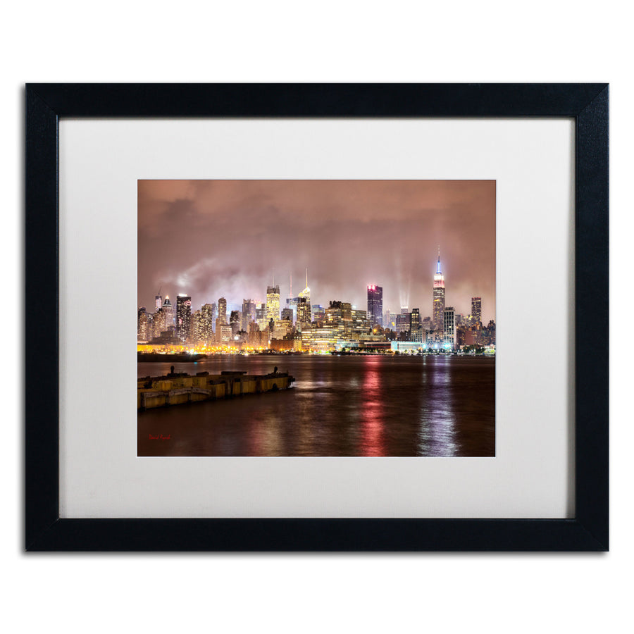 David Ayash Midtown Manhattan Black Wooden Framed Art 18 x 22 Inches Image 1