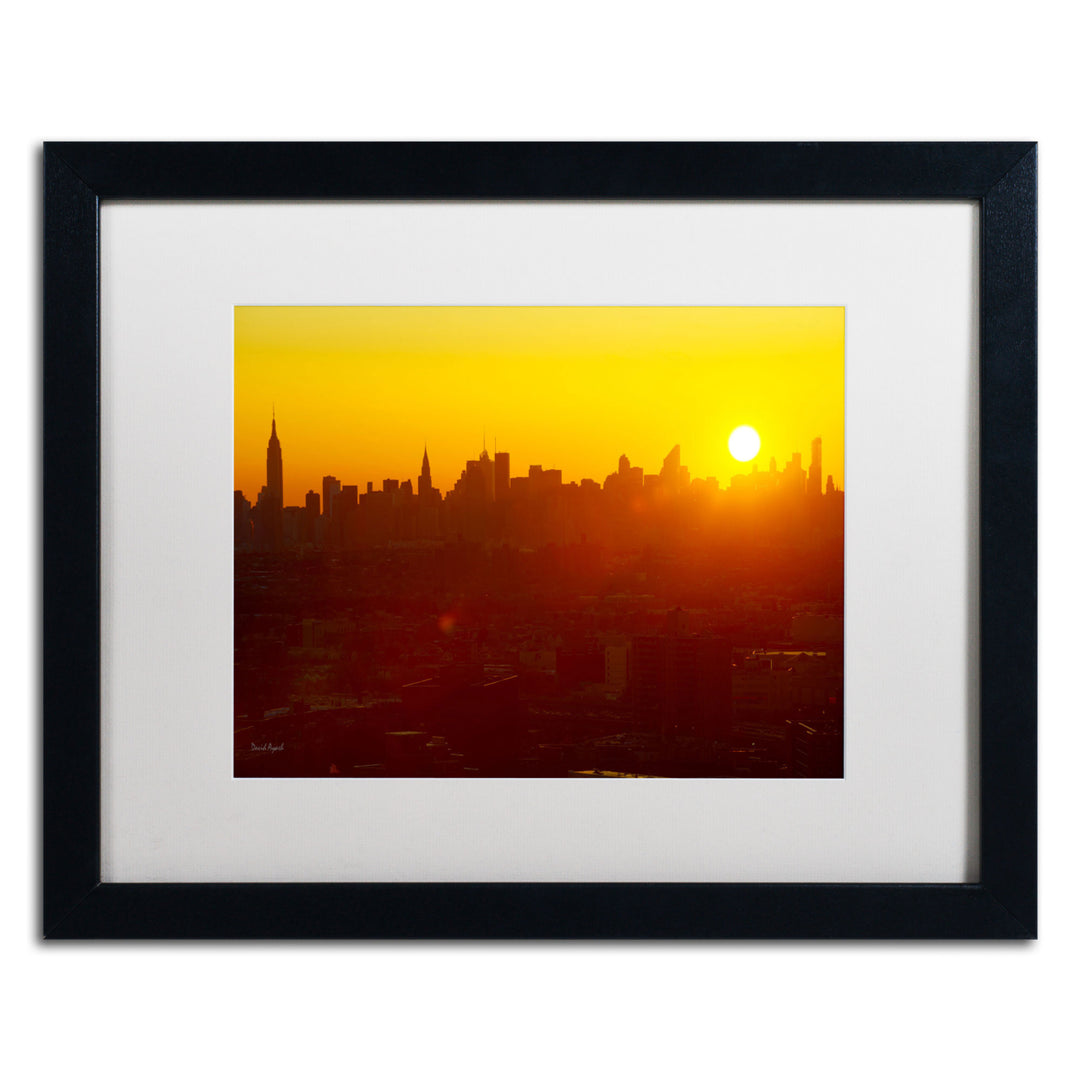 David Ayash Hells Gate Bridge - NYC Black Wooden Framed Art 18 x 22 Inches Image 1