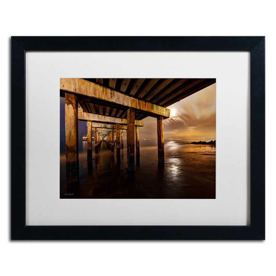 David Ayash Coney Island - Brooklyn NY II Black Wooden Framed Art 18 x 22 Inches Image 1