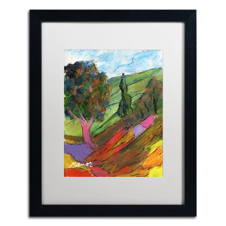 Manor Shadian Untouched Hillside Black Wooden Framed Art 18 x 22 Inches Image 1