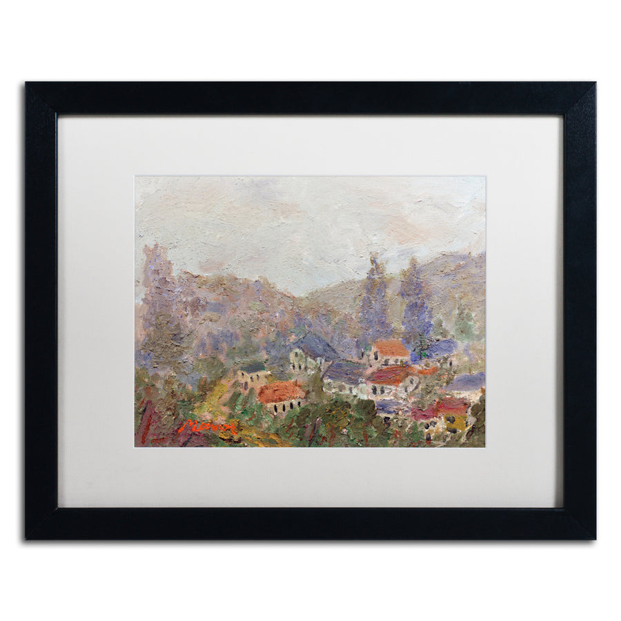 Manor Shadian Misty Morning Black Wooden Framed Art 18 x 22 Inches Image 1