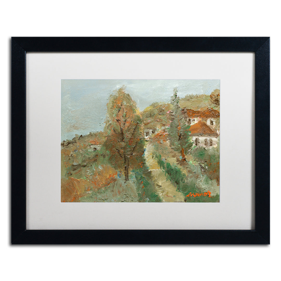 Manor Shadian Last Days of Fall Black Wooden Framed Art 18 x 22 Inches Image 1