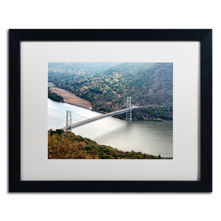 David Ayash Beer Mountain Bridge Black Wooden Framed Art 18 x 22 Inches Image 1