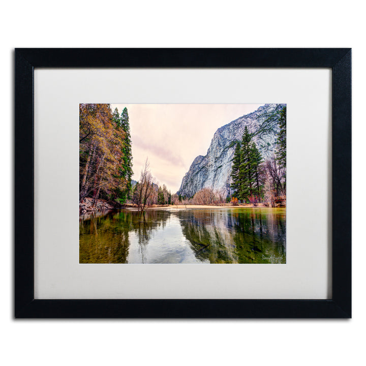 David Ayash Yosemite Valley Black Wooden Framed Art 18 x 22 Inches Image 1
